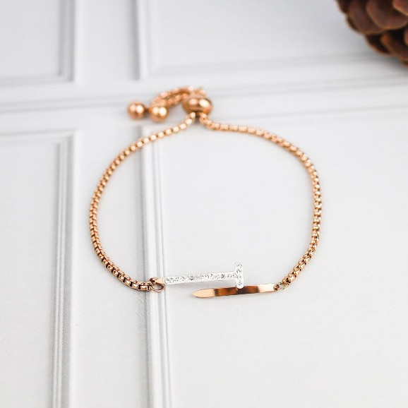 Gelang Serut Liontin Paku Zircon Titanium Import Anti Pudar Harga Grosir Bisa Bayar Di Tempat