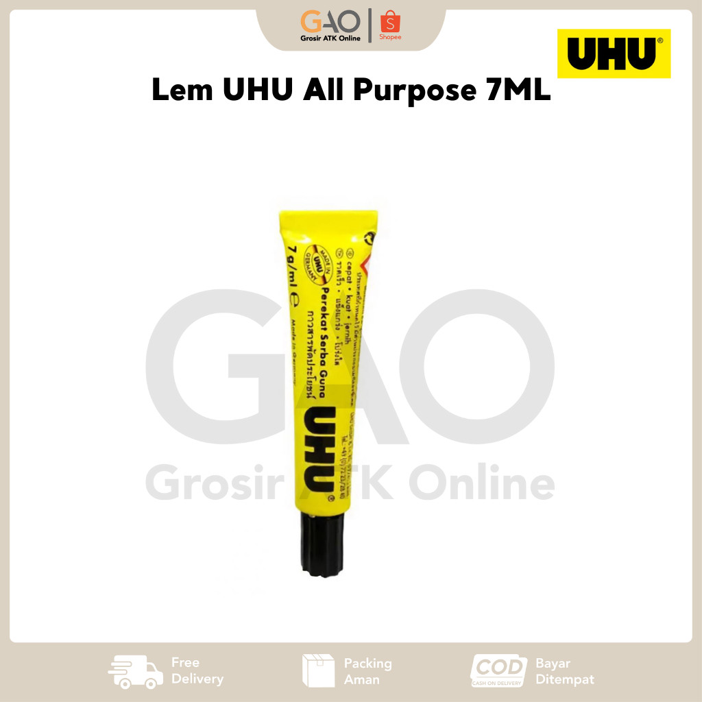 

UHU Lem Purpose Tube 7ml / Lem UHU Ukuran 7ml