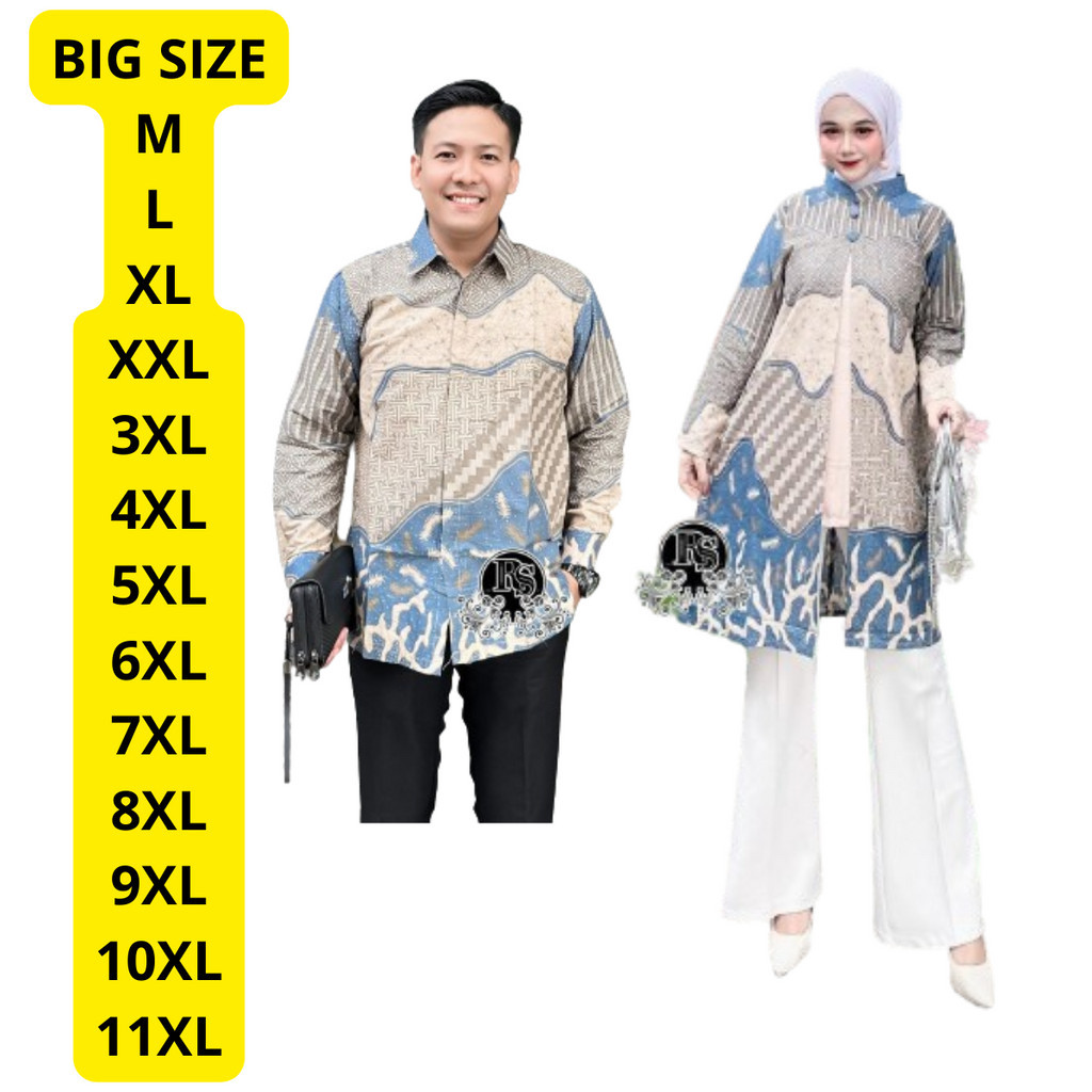 BATIK SARIMBIT COUPLE MODERN SERAGAM KELUARGA KEMEJA JUMBO BATIK JUMBO BAJU BIG SIZE