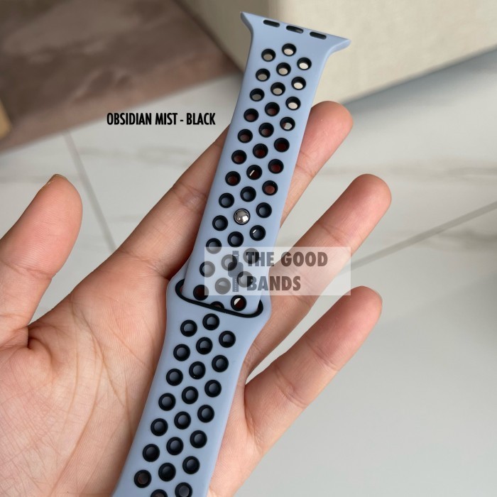 Strap  Watch 7 41mm 45mm NIKE Sport Band Rubber Sillicone IWATCH - Red-Black, 45/44/42MM