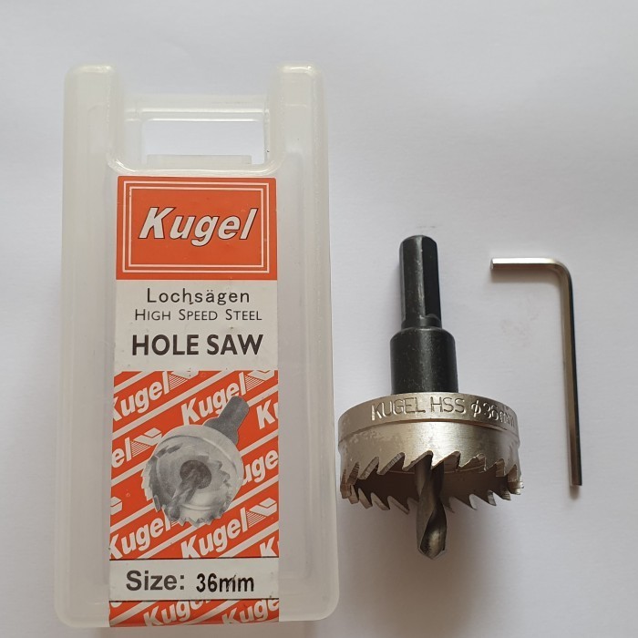 KUGEL Hole saw HSS 36 mm - Mata Bor Besi 36 mm Original ASLI KUGEL VTA