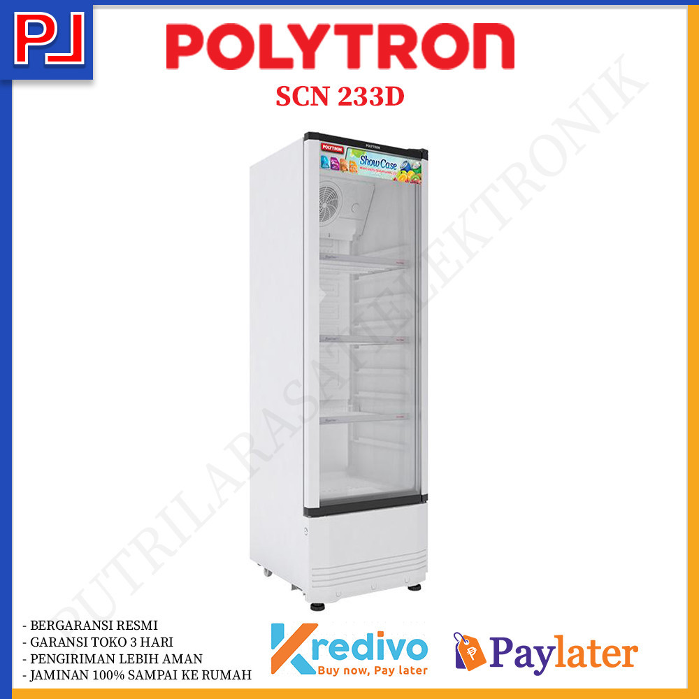 SHOWCASE 4 RAK POLYTRON SCN 233D MURAH BANDUNG, JAKARTA & JAWABARAT