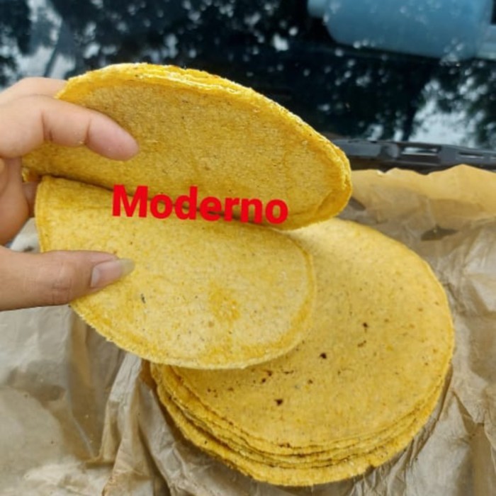 

Yellow corn tortilla / corn tortila 15cm 500gr / tortilla jagung