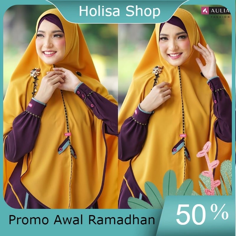 Promo Awal Ramadhan SET GAMIS LARISSA DARK PURPLE/GAMIS AULIA FASHION