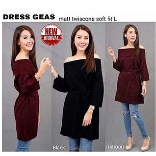Dress Wanita Kekinian Casual OOTD GEAS Outfit Fashion Premium