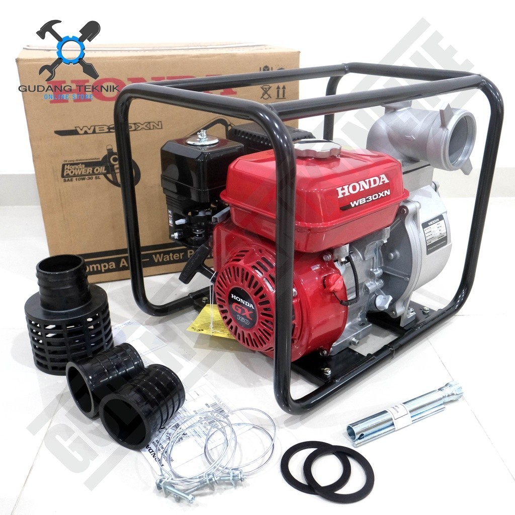 PROMO CUCI GUDANG Water Pump 3" HONDA WB30XN GX160 / Mesin Waterpump Alkon 3 Inch - Pompa Air Irigra