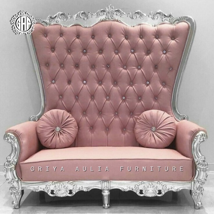 KURSI SOFA SYAHRINI KAYU JATI - SOFA TAMU UKIR MEWAH KAYU JATI