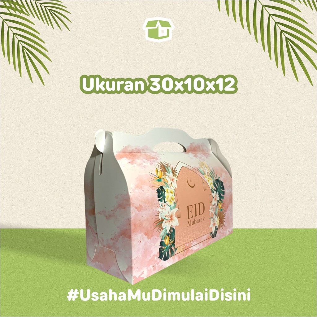 

Box Ramadhan Lebaran Peach 30x10x12 cm - Box Hampers Lebaran - Hampers Box Idul Fitri