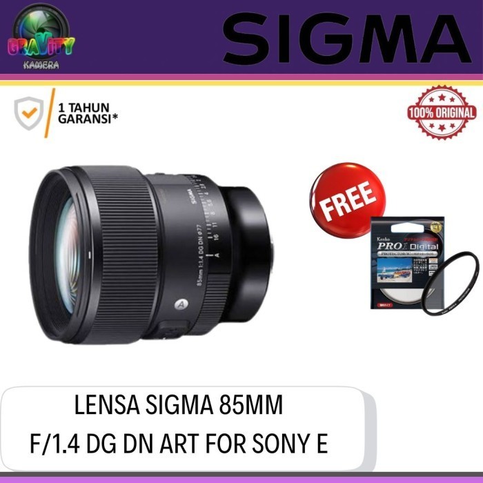 SIGMA 85MM F1.4 DG DN ART FOR E MOUNT / LENSA SIGMA 85MM F1.4 DG DN A
