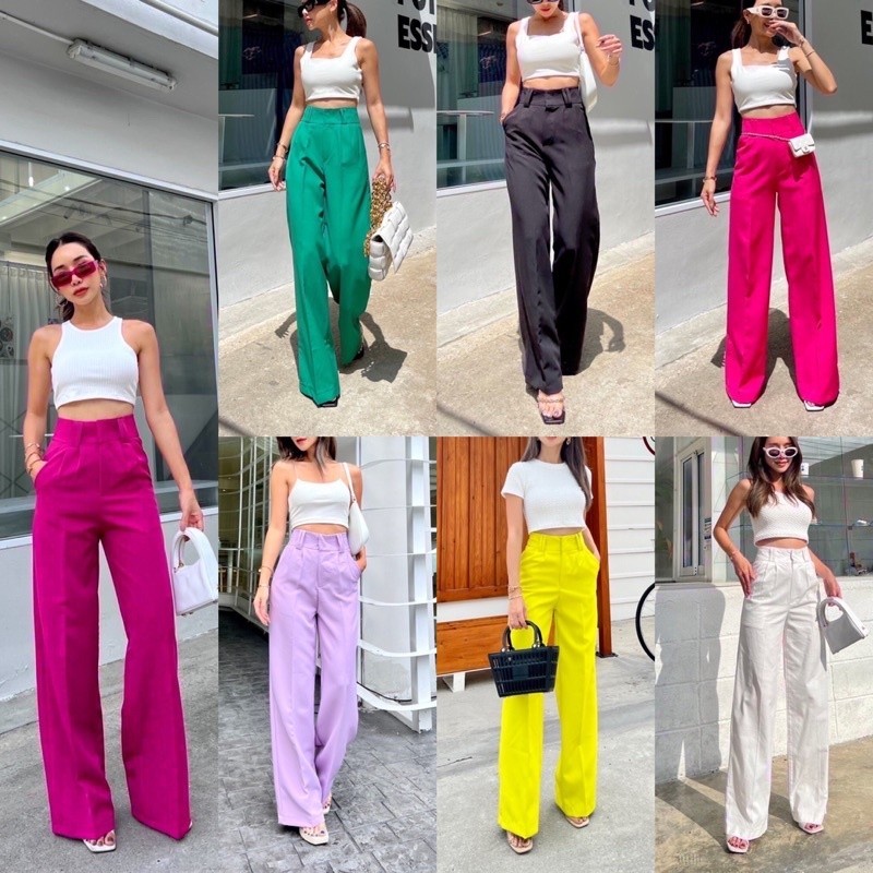 BEST SELLER [Promthong NEW] Torry Neon Cullote / Ready Celana Kulot Import Bangkok