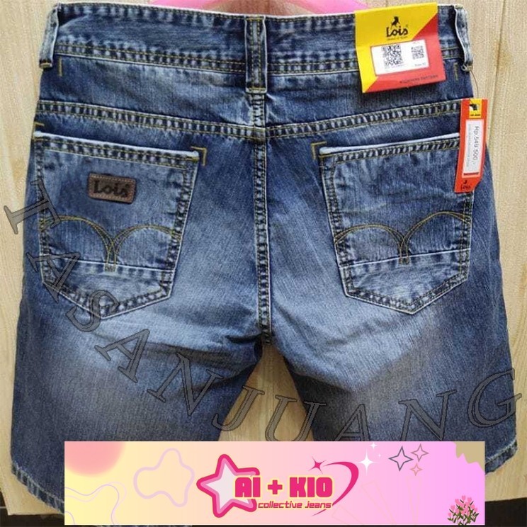 CELANA PENDEK PRIA JEANS LOIS / Celana Jeans Pendek Pria Original 100% Lois Model Terbaru
