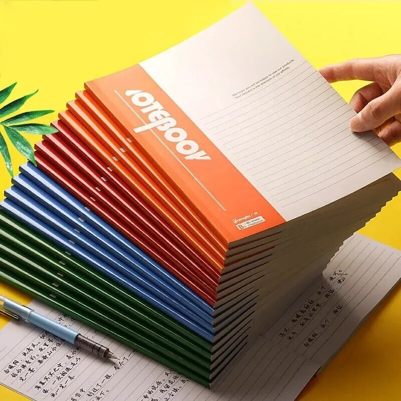 

Simple Thickened A5 Notebook For Primary Middle School Students Business Office Supplies Record Note Copying Practice Book
