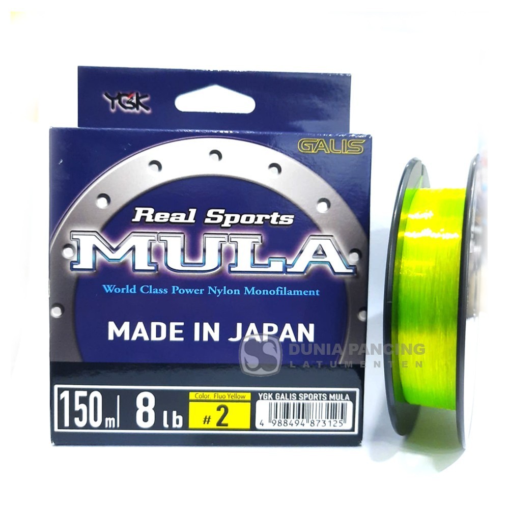 Senar Original YGK Galis Real Sport Mula 150M New Color Fluo Yellow Termurah Free Packing high quali