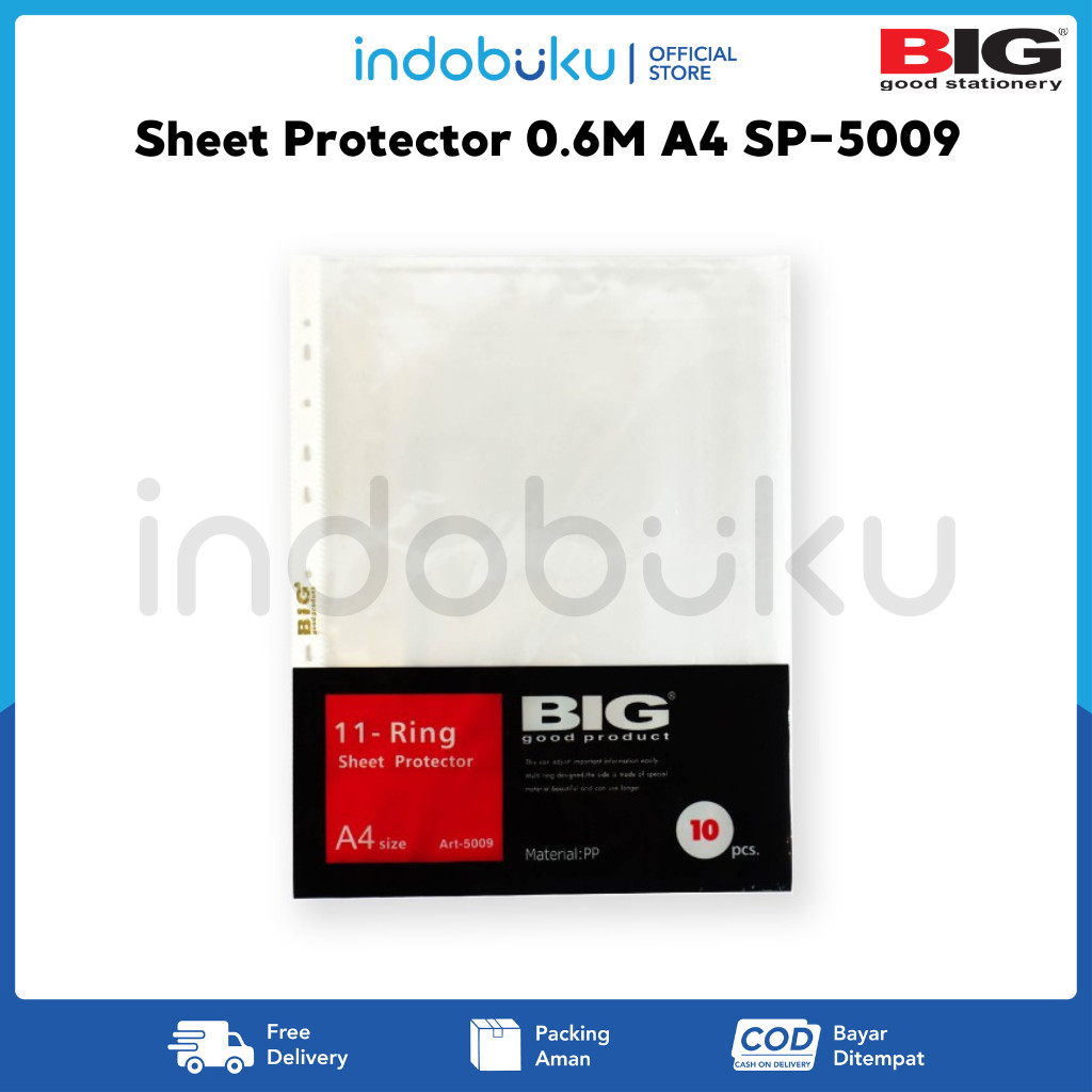 

Sheet Protector 0.6M A4 BIG SP-5009 POCKET A4 / PP A4