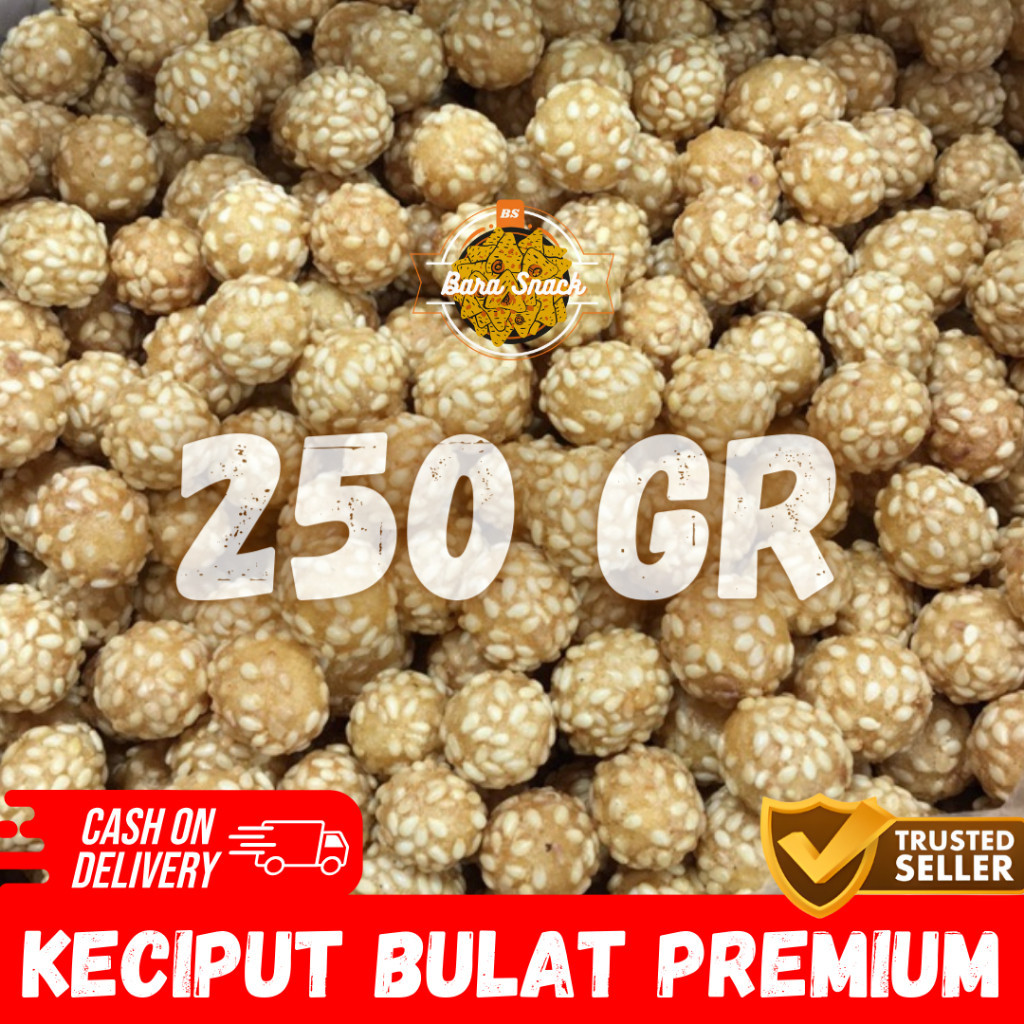 

[ 250gr ] Keciput Wijen Bulat Premium / Kue Ciput Renyah / Camilan Snack Kiloan Murah