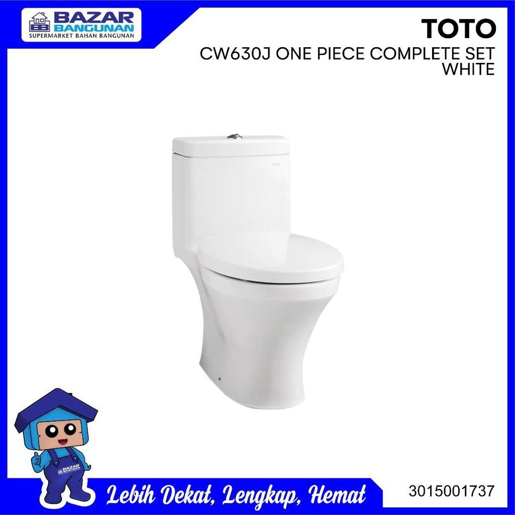 FROMO SPESIAL Toto - Closet / Kloset / Toilet Duduk Cw 630 J Cw630J Cw630Jw/F Complete Set