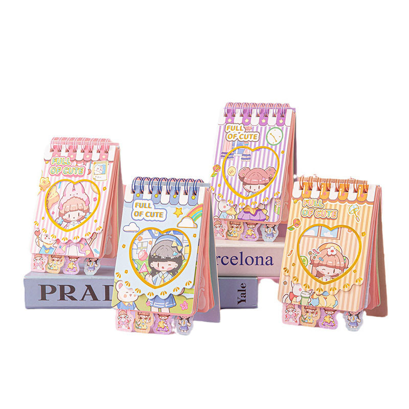 

Kartun Kreatif Lucu A7 Pad Gulungan Catatan Portabel Indeks Warna Tab Pembagi Spiral Notebook Mini Berwarna Notebook Saku Portabel