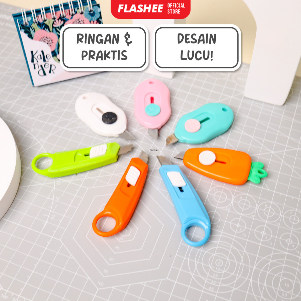 

Flashee Cutter Mini Aesthetic Lucu Pisau Pemotong Tajam Pisau Ukir Karakter Portable Termurah COD