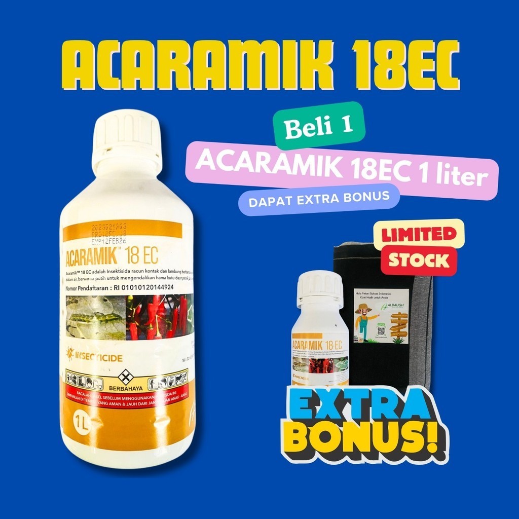 Insetisida ACARAMIK 18EC pengendali wereng isi 1 liter dari ROTAM