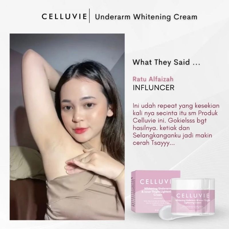 OBAT PEMUTIH CREAM CELLUVIE PEMUTIH SELANGKANGAN KETIAK BOKONG MISS V LEHER UNDERARM WHITENING AMPUH