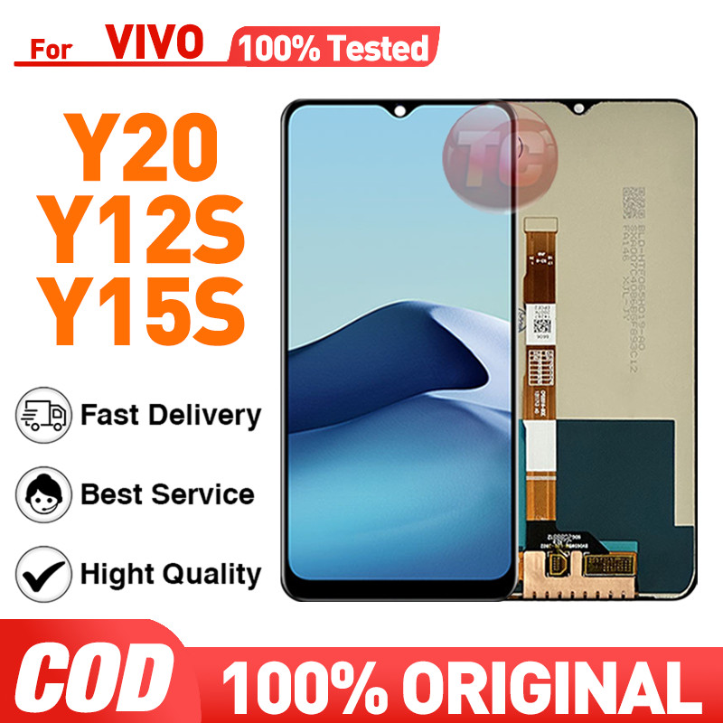 LCD VIVO Y20 VIVO Y12S LCD VIVO Y15S Original Fullset Ori asli Glass Touchscreen Digitizer