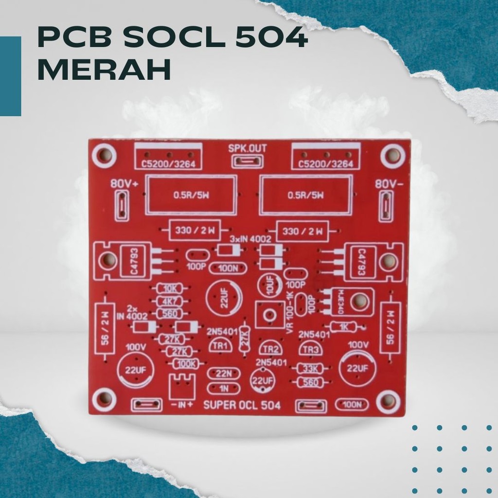 PCB Amplifier SOCL 504 – Driver Power Audio Profesional