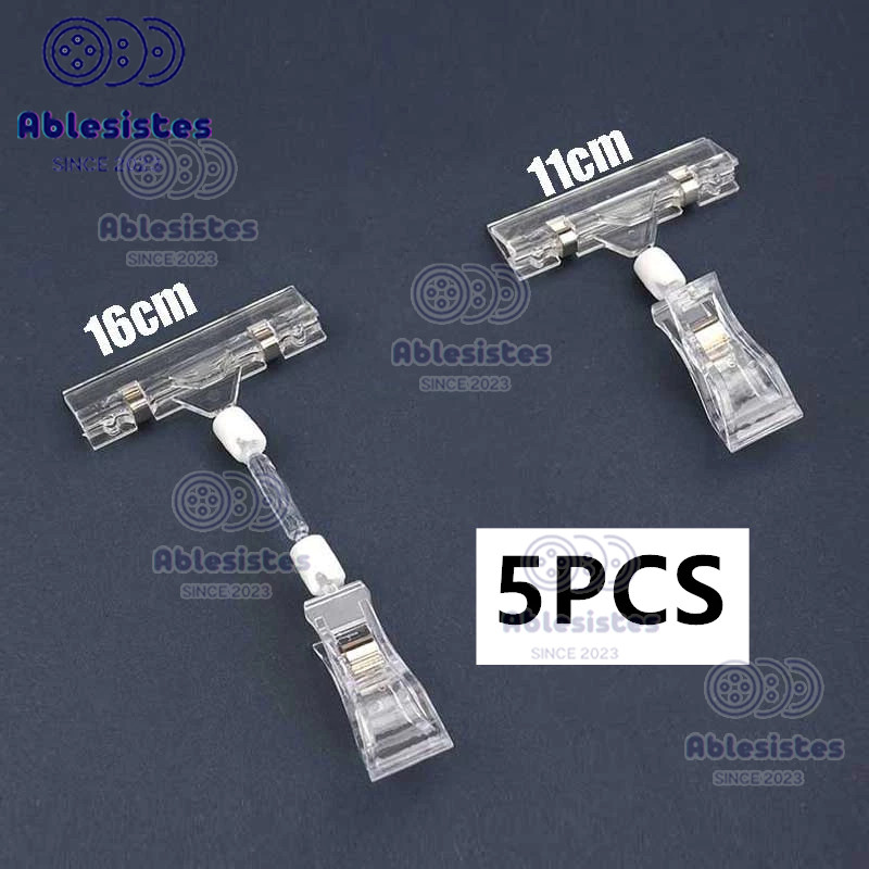 

5PCS jepitan promo Penjepit Label Papan Tag Hanger Transparan 11cm