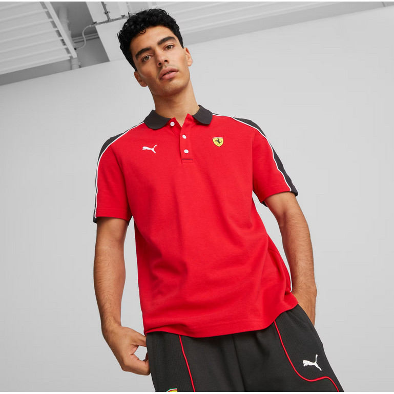Kaos Polo Puma Ferrari Race Men Tee 538169 02