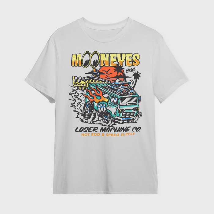 Tshirt MOONEYES LOSER MACHINE Putih