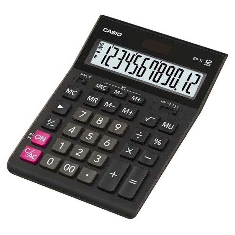

Calculator CASIO GR-12 12Digit / DESKTOP KALKULATOR BIG DISPLAY New Model