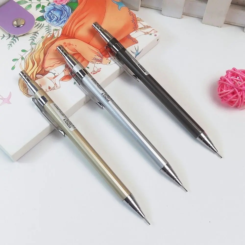 

1Pcs Metal Mechanical Pencil/ Pensil Mekanik Logam/Automatic Pen Pena Otomatis