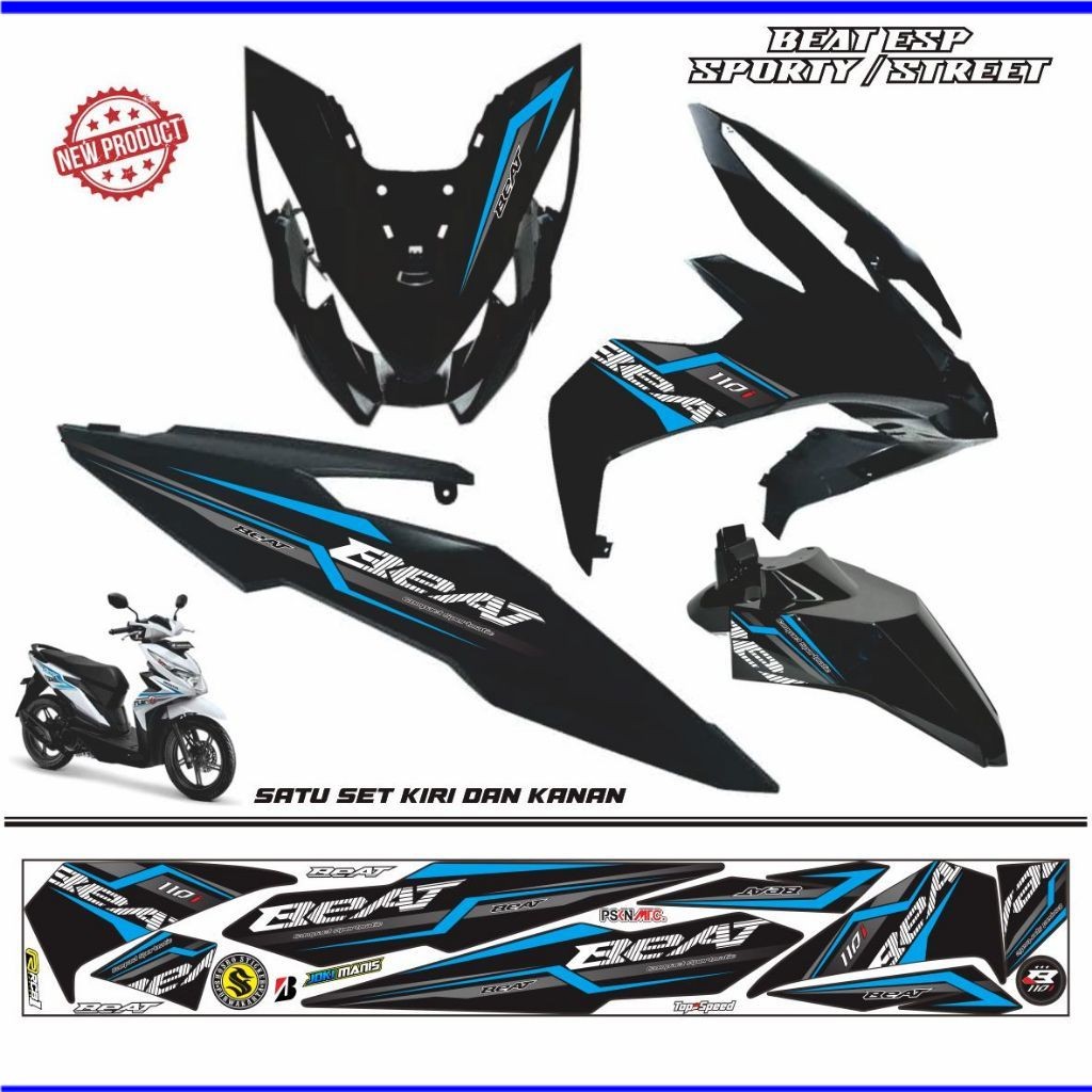 VARIASI MOTOR Striping variasi motor beat esp 2017/ stiker beat street 2018/ striping
