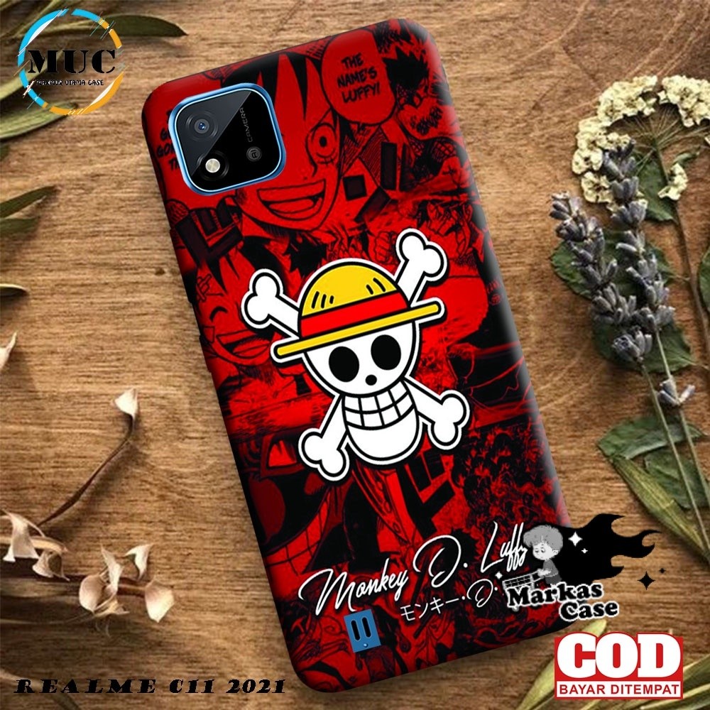 CASE REALME C11 2021/C20 FULLPRINT HARDCASE 3D Fashion Anime One Piece kesing bisa cod Markascase