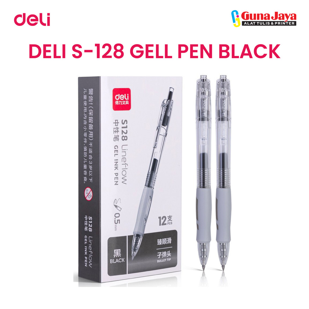 

DELI S-128 GELL PEN BLACK (B)
