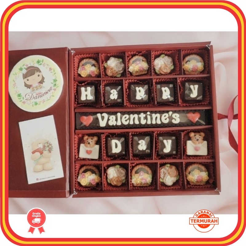 

Kado Valentine Romantis Unik Lucu Kreatif Besar / .VD14 - chocolate gift S25D - Coklat Ucapan happy Valentine day hadiah untuk pasangan (ds bgr)