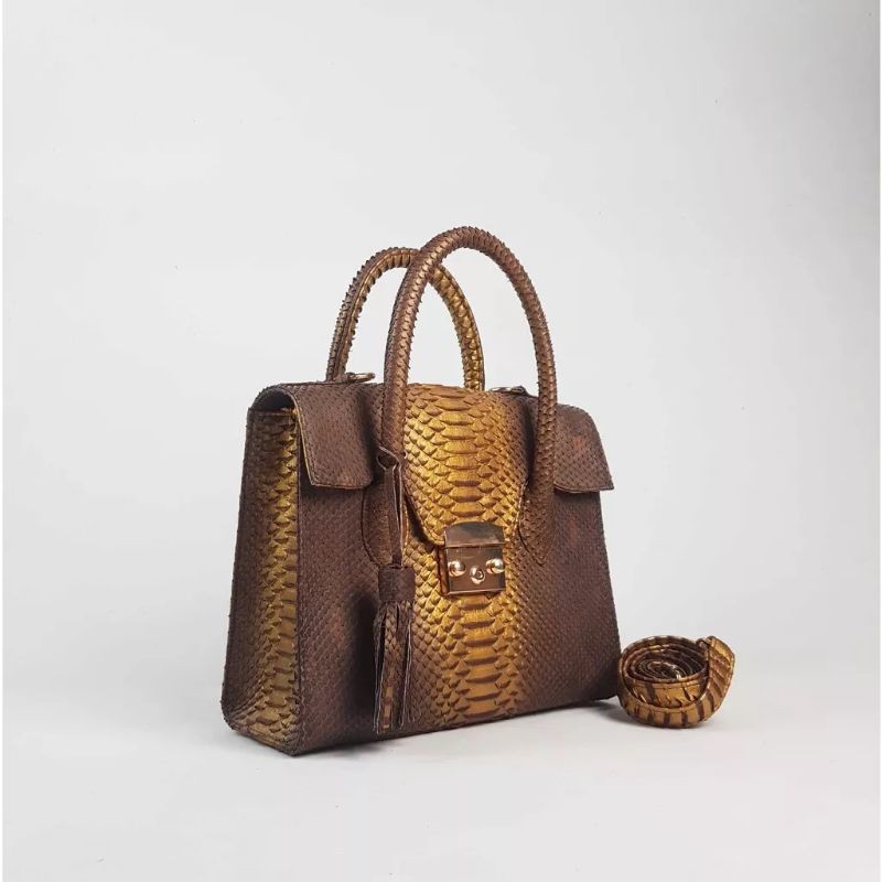 Tas Kulit Ular Piton Asli Wanita BEST SELLER OSAKA PHYTON ORIGINAL
