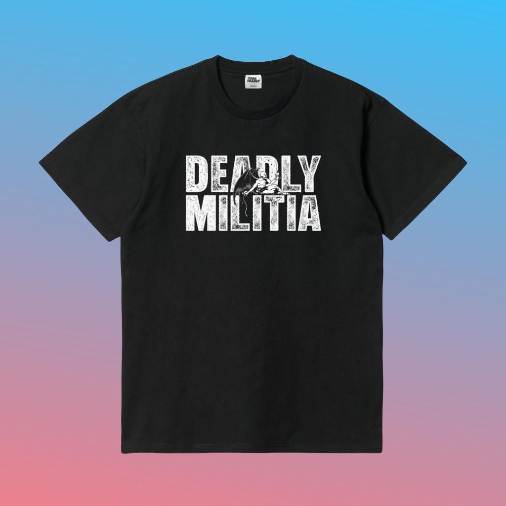 【COD】 TNGRDEADLY T-Shirt BAP Black Tees Kaos Pria Kaos Crew-neck fashion unisex T-shirt Menswear Top
