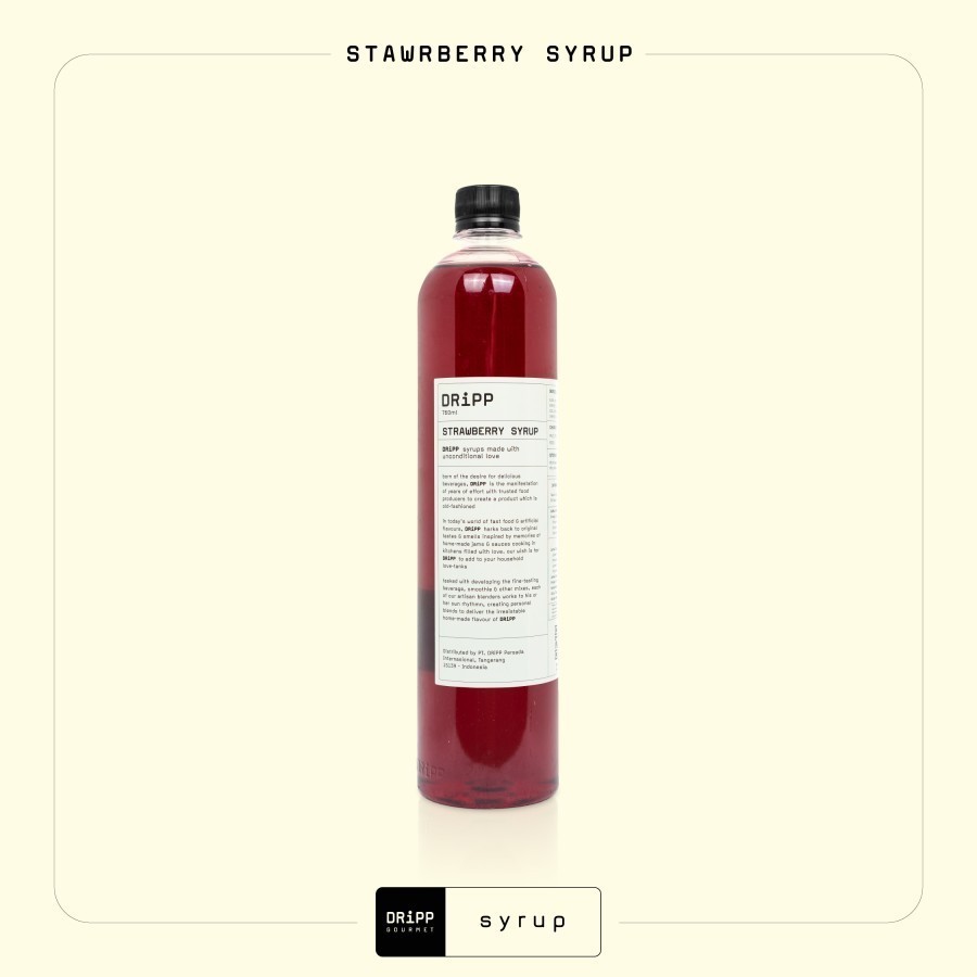 

Dripp Sirup Strawberry 760ml - Syrup Rasa Stroberi