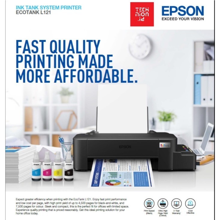 Original Printer Epson L121 baru