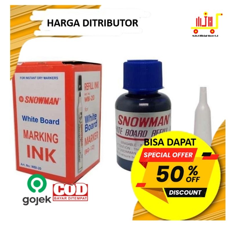 

Baru (1Pcs) Tinta Spidol Whiteboard Snowman Bisa dihapus/Tinta Isi Ulang Spidol Whiteboard/Refill Ink Spidol Whiteboard/Isi Tinta Spidol Hitam Biru Merah/Refill Boardmarker Murah