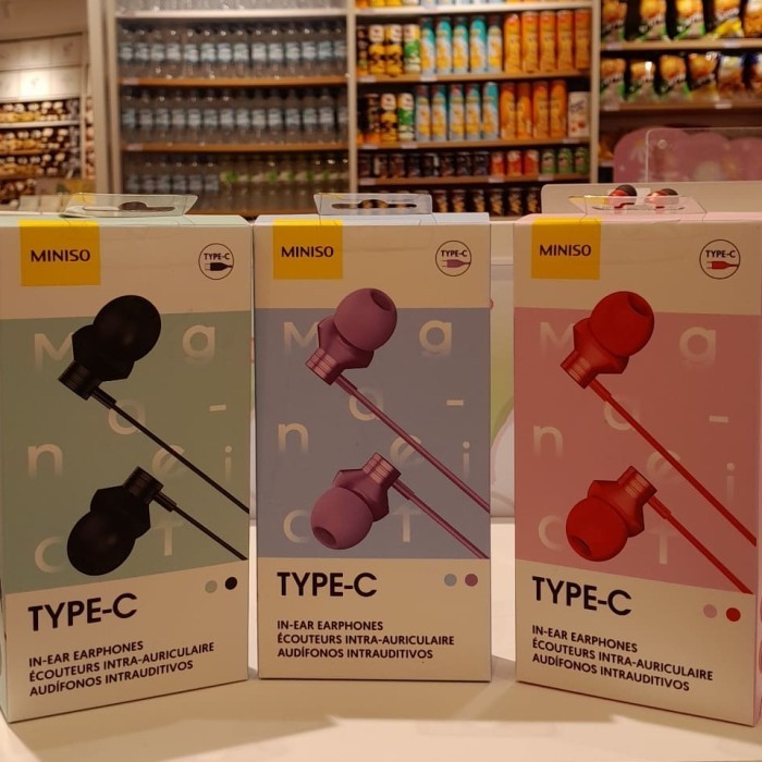 MINISO TYPE-C IN-EAR EARPHONES Headset  - Hitam
