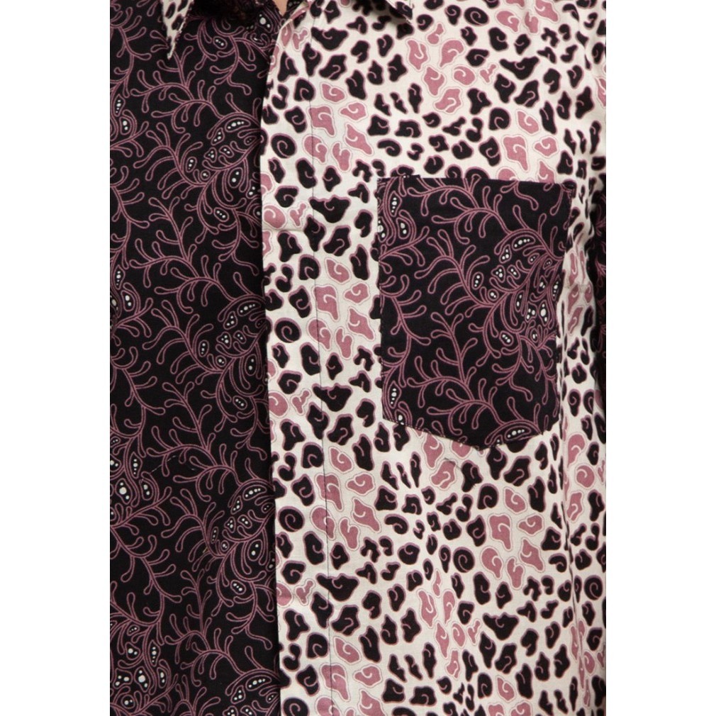 Adikusuma By Arjuna Weda Hem Batik Alur Mega Mendung - Ungu - Ungu, S