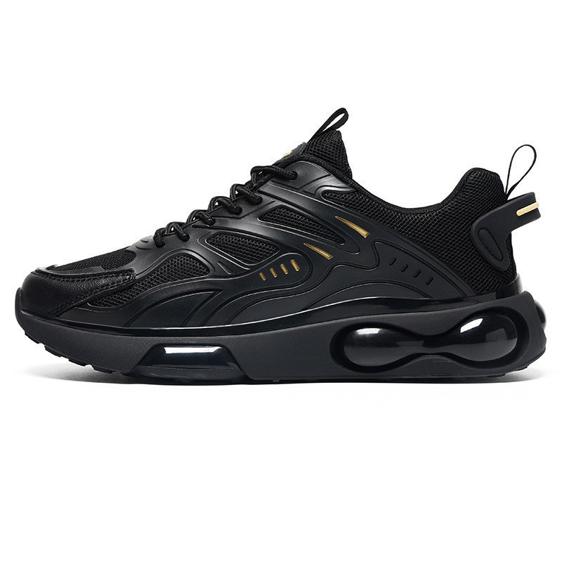 Sepatu Sneakers Pria Sepatu lari olahraga casual Sepatu basket hitam putih Aerostreet SP19