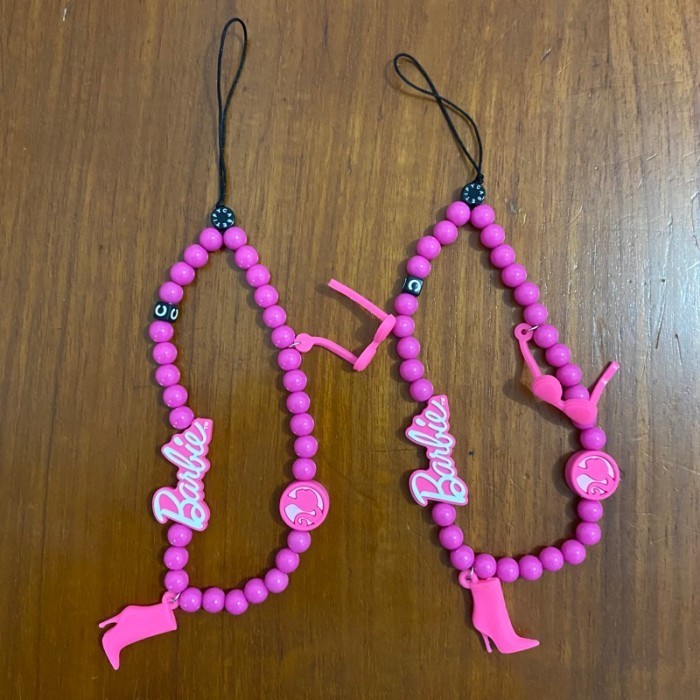 READY barbie casetify phone strap karet gantungan tali lanyard hp - manik plastik