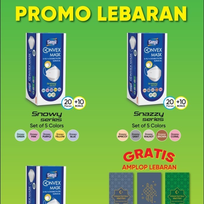 

Sensi convex lebaran idul fitri 2023 isi 30 gratis amplop lebaran - Snazzy lebaran