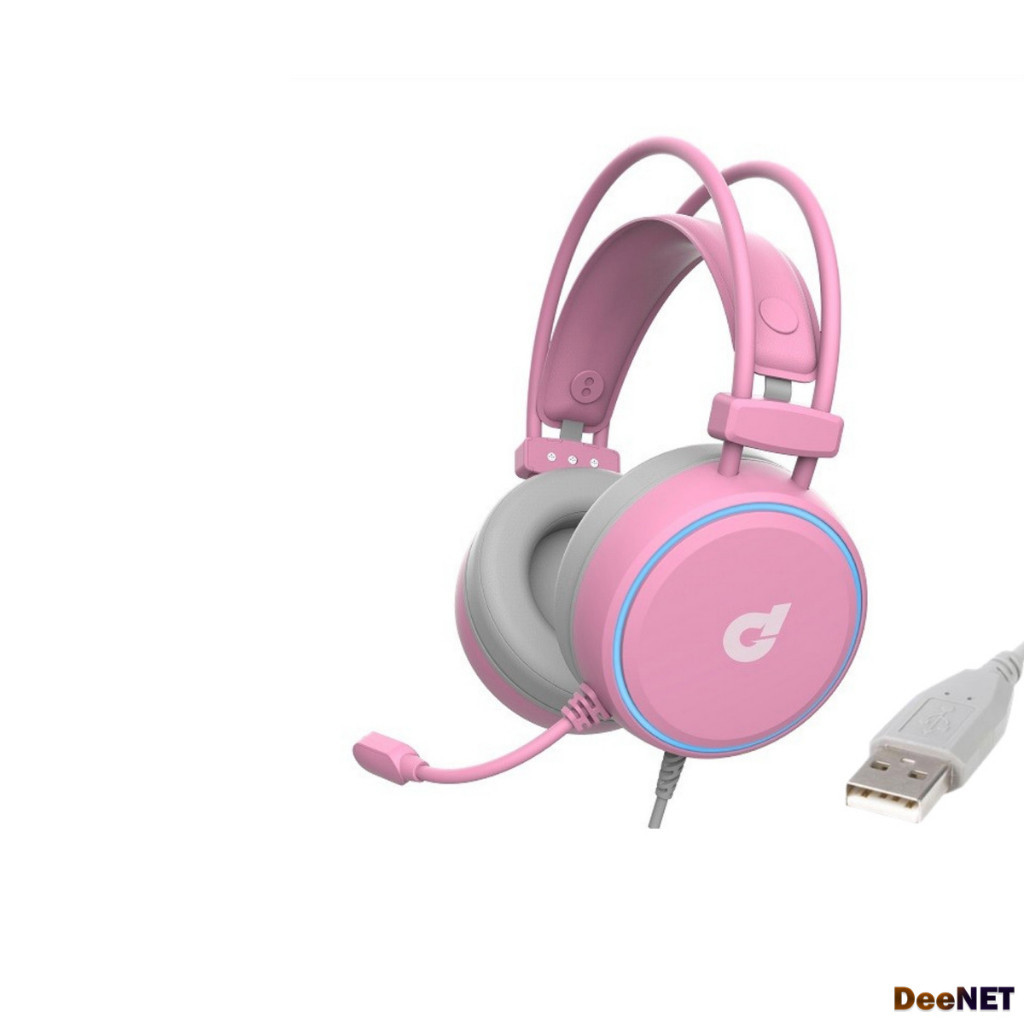 dbE GM190 7.1 Virtual Surround Gaming Headphone - Pink Edition