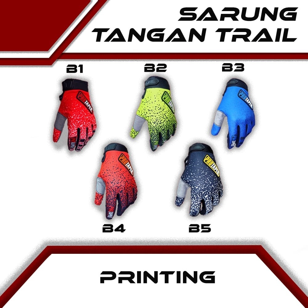 

SARUNG TANGAN MOTOR TRAIL PRINTING FULL JARI TANGAN BEST QUALITY BY DAILY STORE