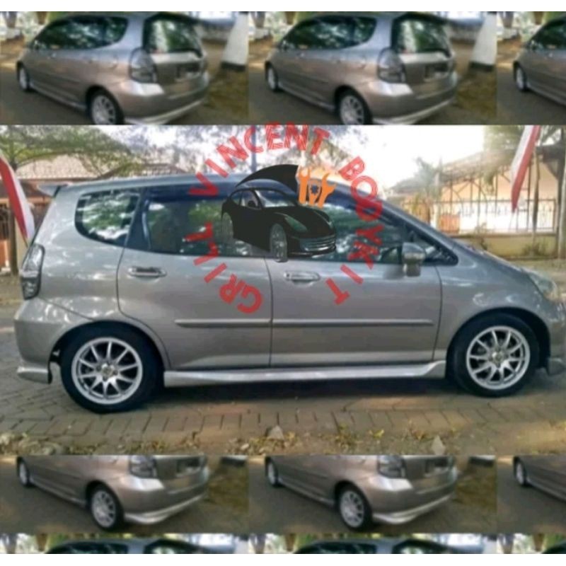Bodykit Side skirt Samping Jazz GD3 Vtec idsi 2003 2004 2005 Sepasang - Foxy