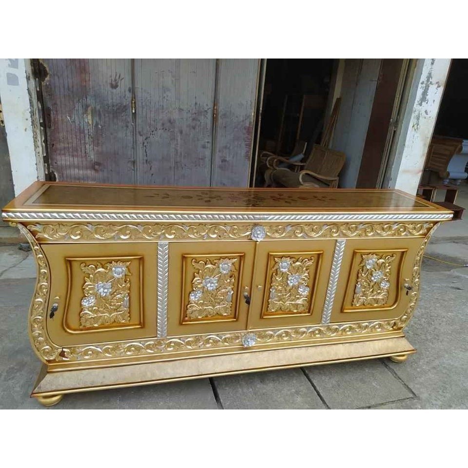 Bofet Meja Tv  Ukir Jepara Biola 200-150cm