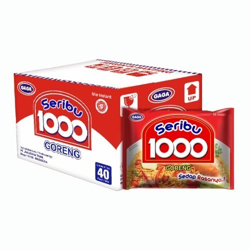 

Gaga Mie 1000 Goreng Spesial 50 gr - 1 Dus 40 pcs / Paket